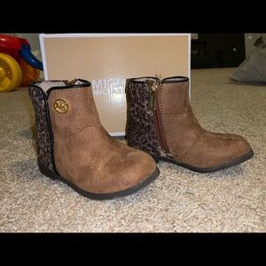 Michael Kors leopard toddler boots